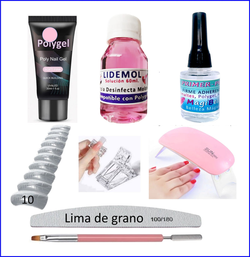 KIT POLYGEL +PRIMER 8 ELEMENTOS